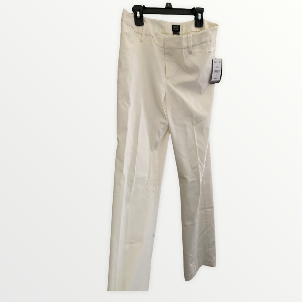 NWT White Nicole Pants Size 4